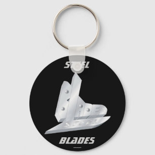 Stalen blades sleutelhanger