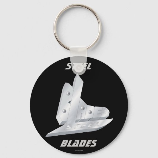 Stalen blades sleutelhanger (Voorkant)