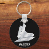 Stalen blades sleutelhanger (Voorkant)