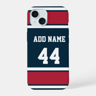 Stalen Blauw en Rode Sportband iPhone 15 Case