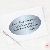 Stalen blauwe Adresetiketten stickers (Envelop)