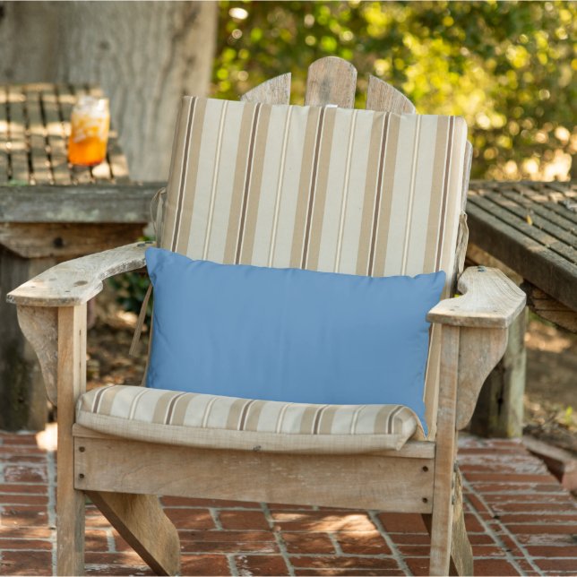 Stalen Blauwe Buitenkussen (Stoel)