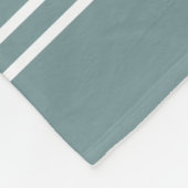 Stalen blauwe strips aangepaste tekstdekens fleece deken (Hoek)