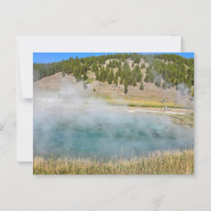 Stalen Brug Zwembad, Yellowstone National Park Briefkaart