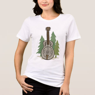 Stalen Dobro Bos – Rustieke Muziek Liefhebber Kuns Tri-Blend Shirt