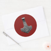 Stalen Dor Hammer rode grote ronde stickers (Envelop)