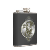 Stalen draak fles heupfles (Rechts)