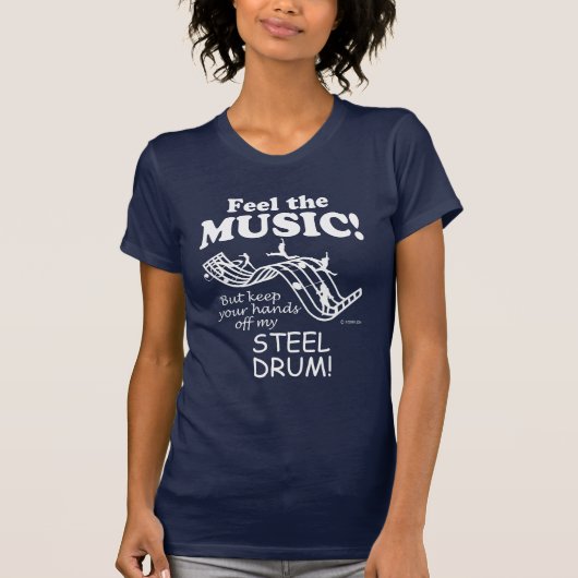 Stalen drum voelt de muziek t-shirt (Voorkant)