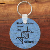 Stalen drums zijn in mijn genen sleutelhanger (Achterkant)