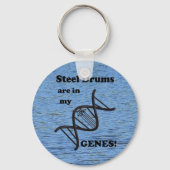 Stalen drums zijn in mijn genen sleutelhanger (Achterkant)
