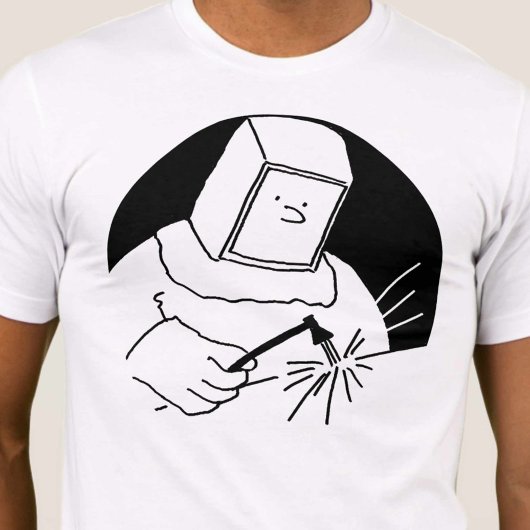 Stalen fabricage Fabricator Lasser Blacksmith T-shirt