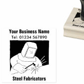 Stalen Fabricators & Lassen Rubber Stamp Rubberstempel