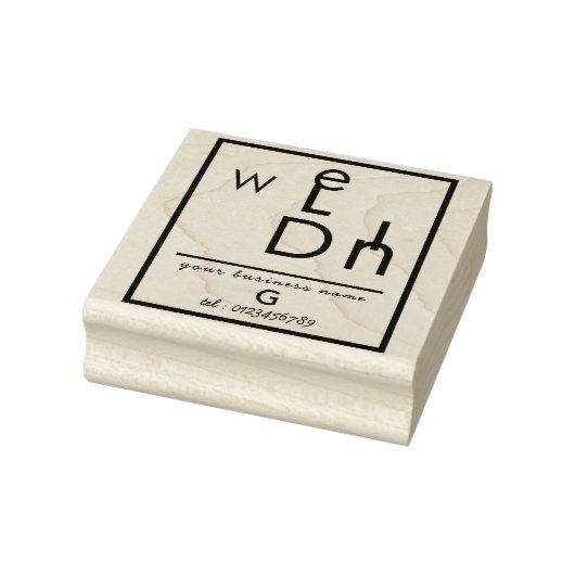 Stalen Fabricators & Lassen Rubber Stamp Rubberstempel (Stempel)