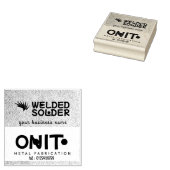 Stalen Fabricators & Lassen Rubber Stamp Rubberstempel (Gestempeld)