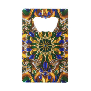 Stalen flesopener met Brazilië Kleuren Creditkaart Flessenopener