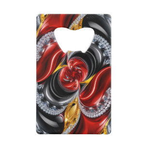 Stalen flesopener met Duitsland Kleuren Creditkaart Flessenopener