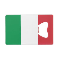Stalen flesopener met vlag van Italië