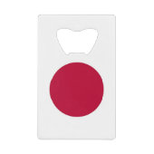 Stalen flessenopening met Japanse vlag Creditkaart Flessenopener (Voorkant)