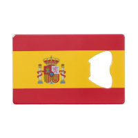 Stalen flessenopening met vlag van Spanje