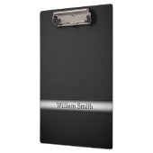 Stalen gestreepte koolstofvezel klembord (Links)