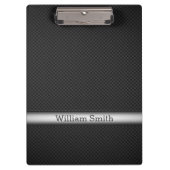 Stalen gestreepte koolstofvezel klembord (Voorkant)