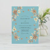 Stalen Gouden Weide Eucalyptus Bruiloft Kaart (Staand voorkant)