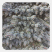 Stalen, grijs, groen en blauw sproeinmedium vierkante sticker (Voorkant)