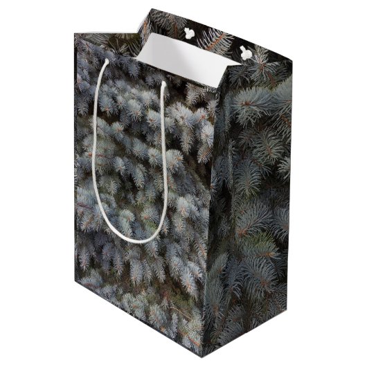 Stalen, grijze, groene en blauwe sproeidroes medium cadeauzakje (Achterkant Gekanteld)