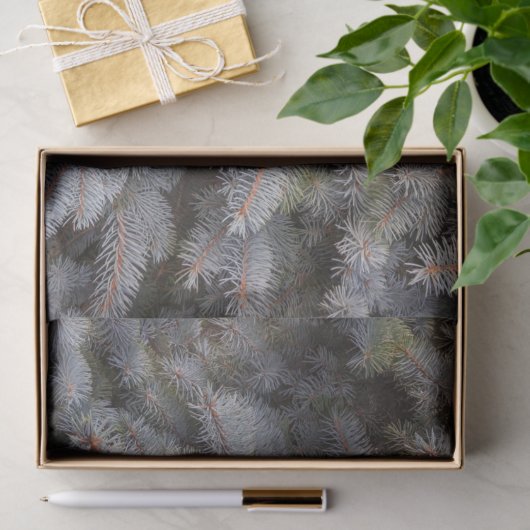 Stalen, grijze, groene en blauwe sproeineimomhulse tissuepapier (Geschenk)