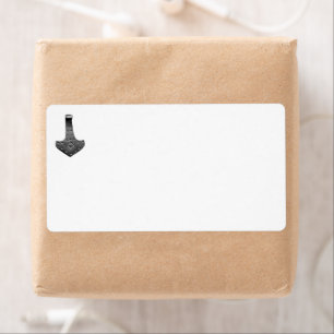 Stalen hamer van Thor verzendlabels Etiket