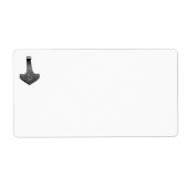 Stalen hamer van Thor verzendlabels Etiket (Voorkant)