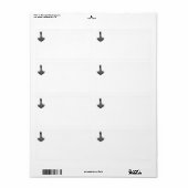 Stalen hamer van Thor verzendlabels Etiket (Full Sheet)