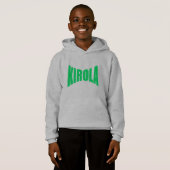 Stalen hoodie voor kinderen KIROLA (Voorkant volledig)