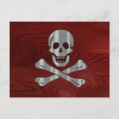 stalen houtpiraat briefkaart (Voorkant)