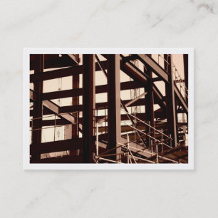 Stalen Lijst Construction, Mini Photo (Bordered) Visitekaartje