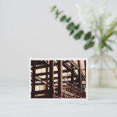 Stalen Lijst Construction, Mini Photo (Bordered) Visitekaartje (Staand voorkant)