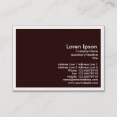 Stalen Lijst Construction, Mini Photo (Bordered) Visitekaartje (Achterkant)