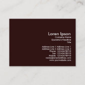 Stalen Lijst Construction, Mini Photo (Bordered) Visitekaartje (Achterkant)