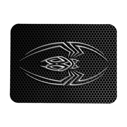 Stalen Mesh Tribal Spider Magneet (Horizontaal)