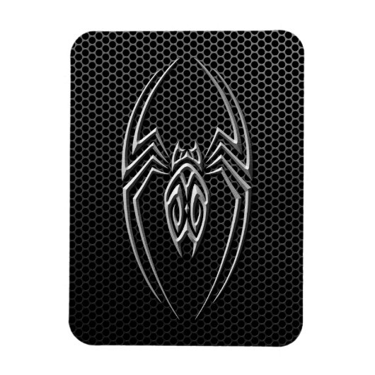 Stalen Mesh Tribal Spider Magneet (Verticaal)