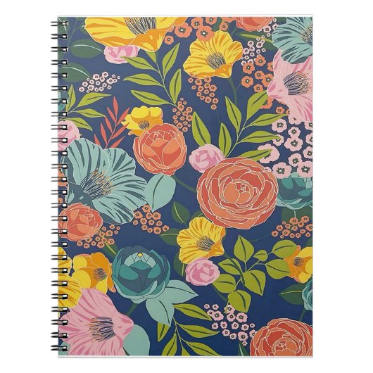 Stalen Mill & Co Cute Floral Mini Spiral Notitiebo Notitieboek (Voorkant)