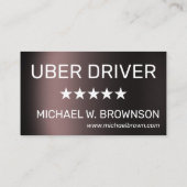 Stalen Minimal Driver Visitekaartje (Achterkant)
