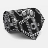 Stalen notities stropdas (Opgerold)