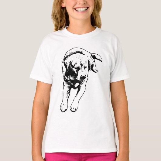 Stalen ogen – gecentreerd portret t-shirt (Voorkant)