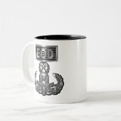 Stalen ontwerp-master explosieve bestelling verwij tweekleurige koffiemok (Voorkant links)