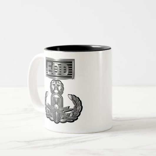 Stalen ontwerp-master explosieve bestelling verwij tweekleurige koffiemok (Voorkant links)