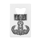 Stalen ontwerp-master explosieve verwerking creditkaart flessenopener (Achterkant)