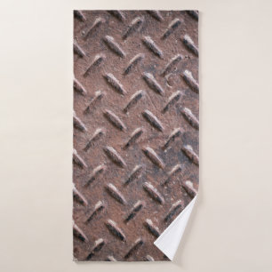 Stalen oude borden slipbeschermhuls. abstract badhanddoek