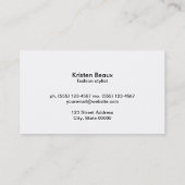 Stalen paneelinkt visitekaartje (Achterkant)