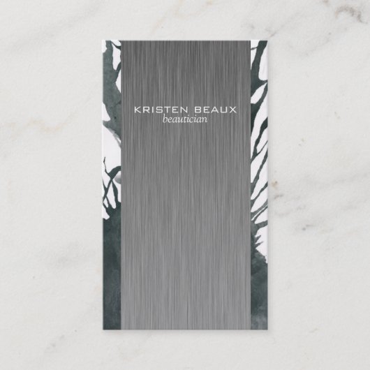 Stalen paneelinkt visitekaartje (Voorkant)